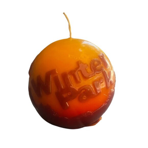 Winter Park Round  Candle from 1982 TRUE VINTAGE - Picture 1 of 5